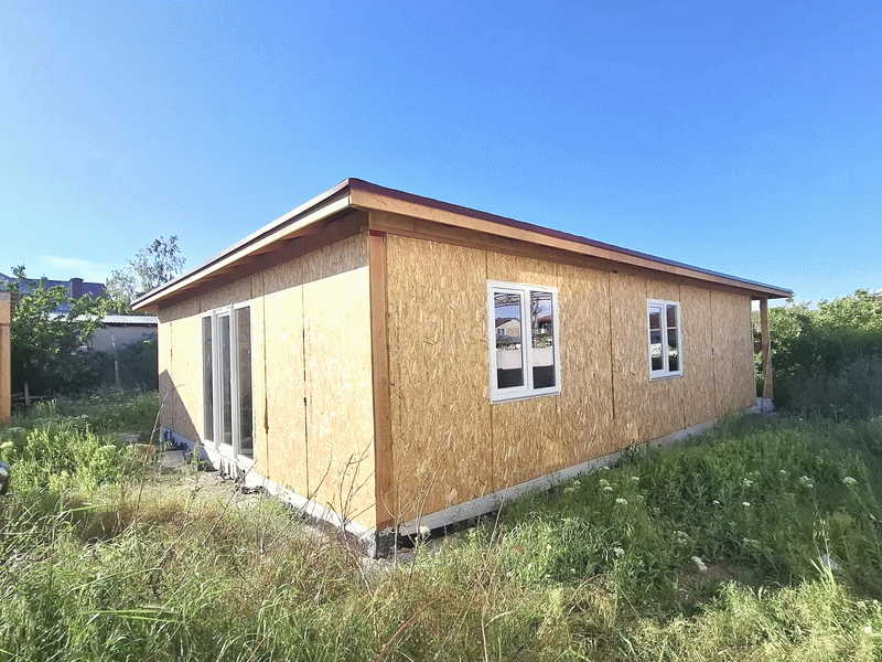 Проект НД-4358 построили дом из сендвич панелей СИП