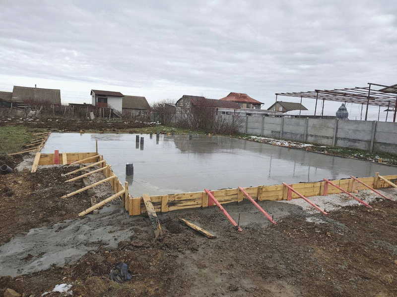Проект НД-4358 залили плиту фундамента