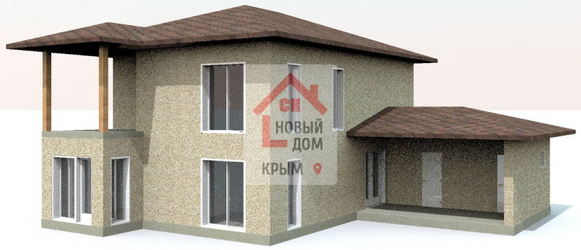 Проект НД-6978-4 дом 228 м.кв строительство из газоблока