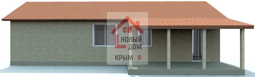Проект НД-9961дом 100 м.кв 3 спальни