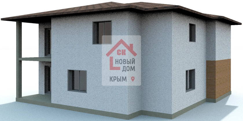 Проект НД-9471 дом 342 м.кв 2 этажа 5 спален